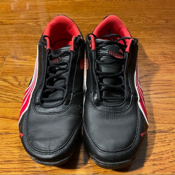 Boys US 6 black and red Ferrari sneakers MESSAGE ME FOR MATCHING POLO - Picture 2 of 6